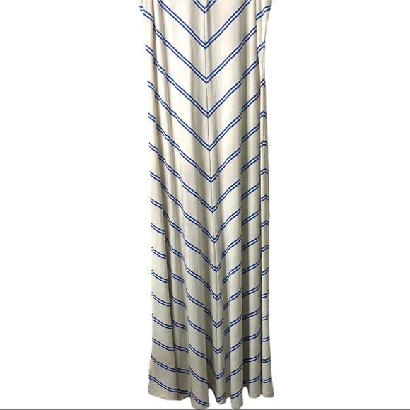 Ann Taylor Blue Striped Maxi Dress (XS) - Picture 5 of 11